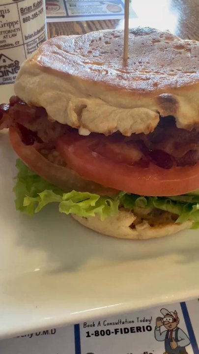 Paul's Restaurant - The Bacon, Lettuce  Tomato  on a crispy English Muffin w Mayo was the Best Breakfast Sandwich I Ever Had!    You have to try it!!! - Breakfast & Brunch Near Me - Cheshire, Connecticut