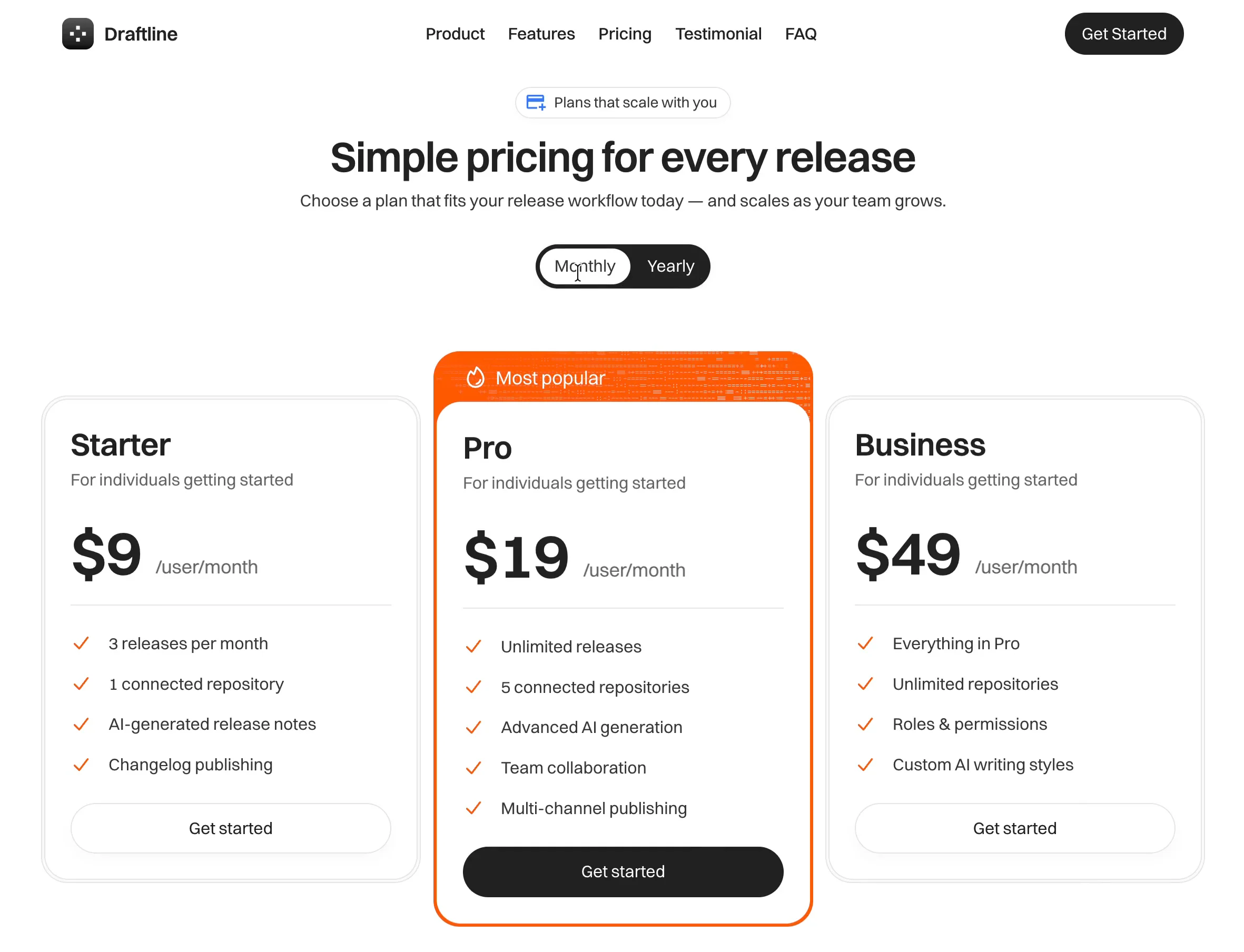 A closer look at the pricing section from my upcoming free Framer template.Designed for AI SaaS and startups building their next MVP.Coming soon.Explore more Framer templates for AI products and startups ↓go-readytolaunch.com/?utm_source=framer&amp;utm_medium=community&amp;utm_campaign=draftline_preview
