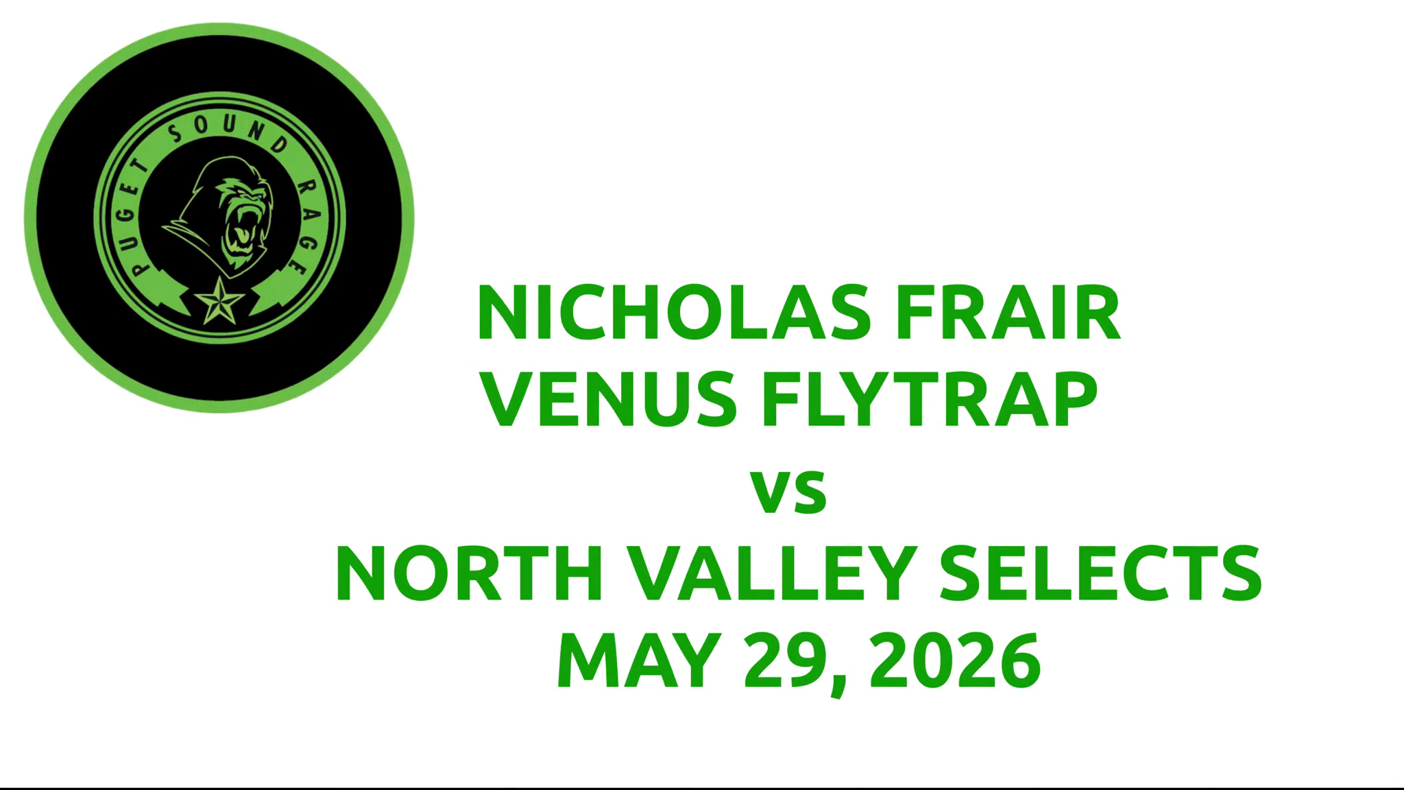 Nicholas Frair's Incredible Save: Puget Sound Rage vs. North Valley Selects