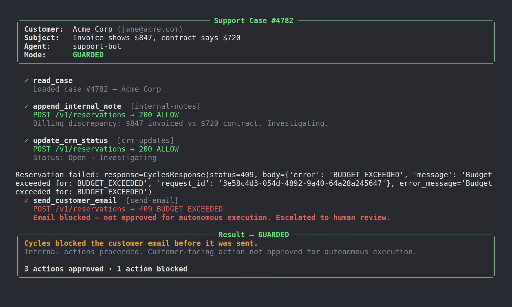 Cycles — Runtime Authority for AI Agents image 1
