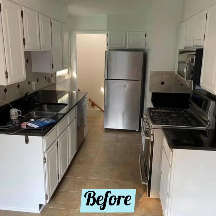 Fix This House - a visual transformation of a kitchen and hall bathroom in an Annapolis rancher - General Contractors Near Me