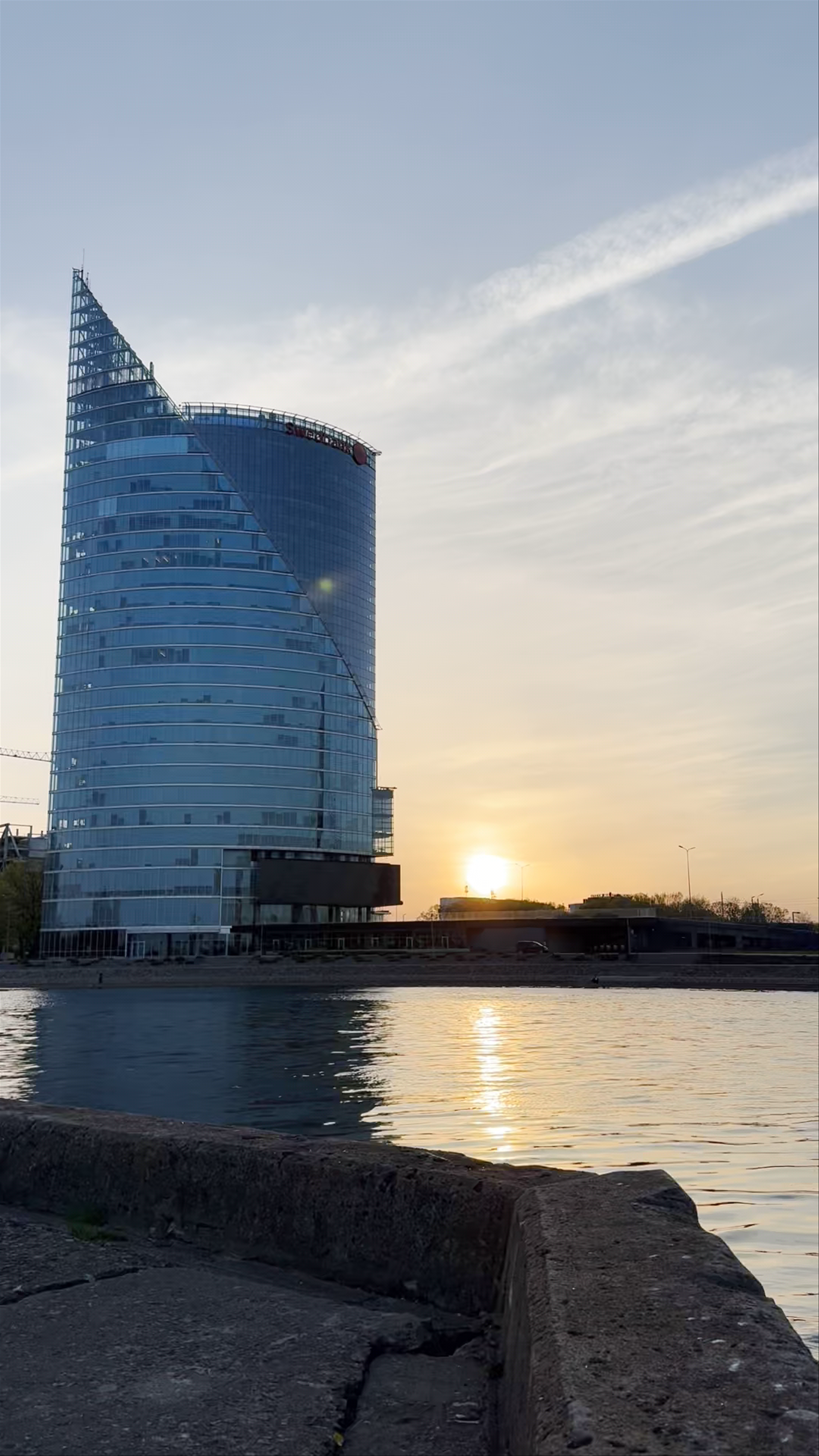 Sunset Serenity at AB dambis, Riga