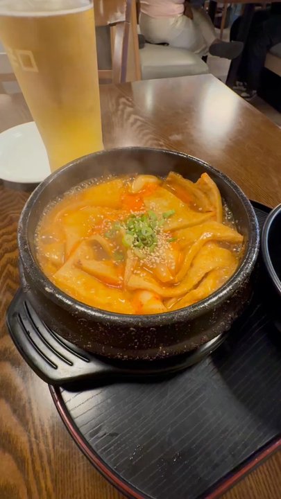 Kakai Sushi - Tteokbokki came piping hot. Literally  smells amazing - Sushi Bars Near Me - Vancouver, British Columbia