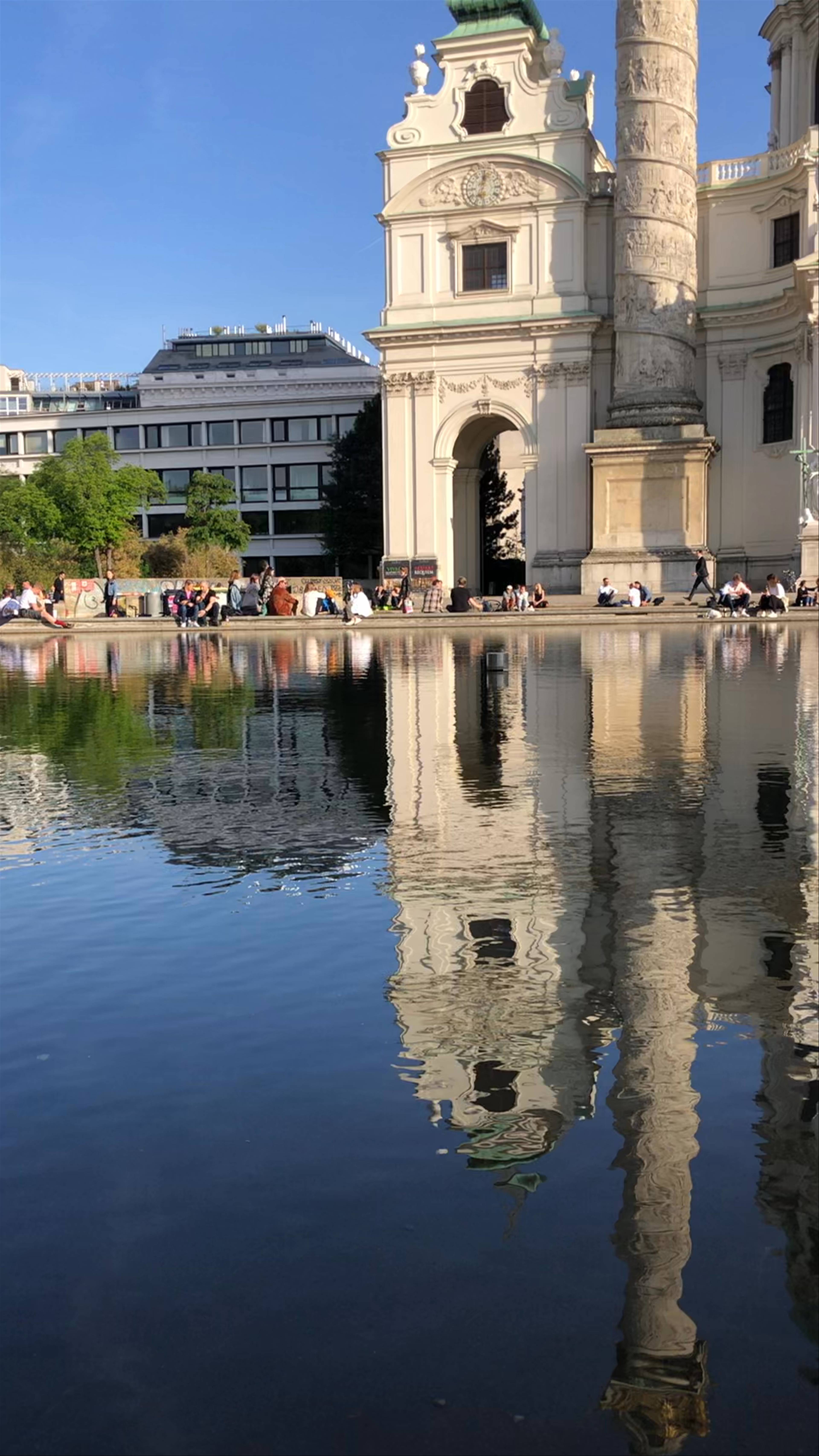 St. Charles's Church (Karlskirche) Reflections in Vienna
