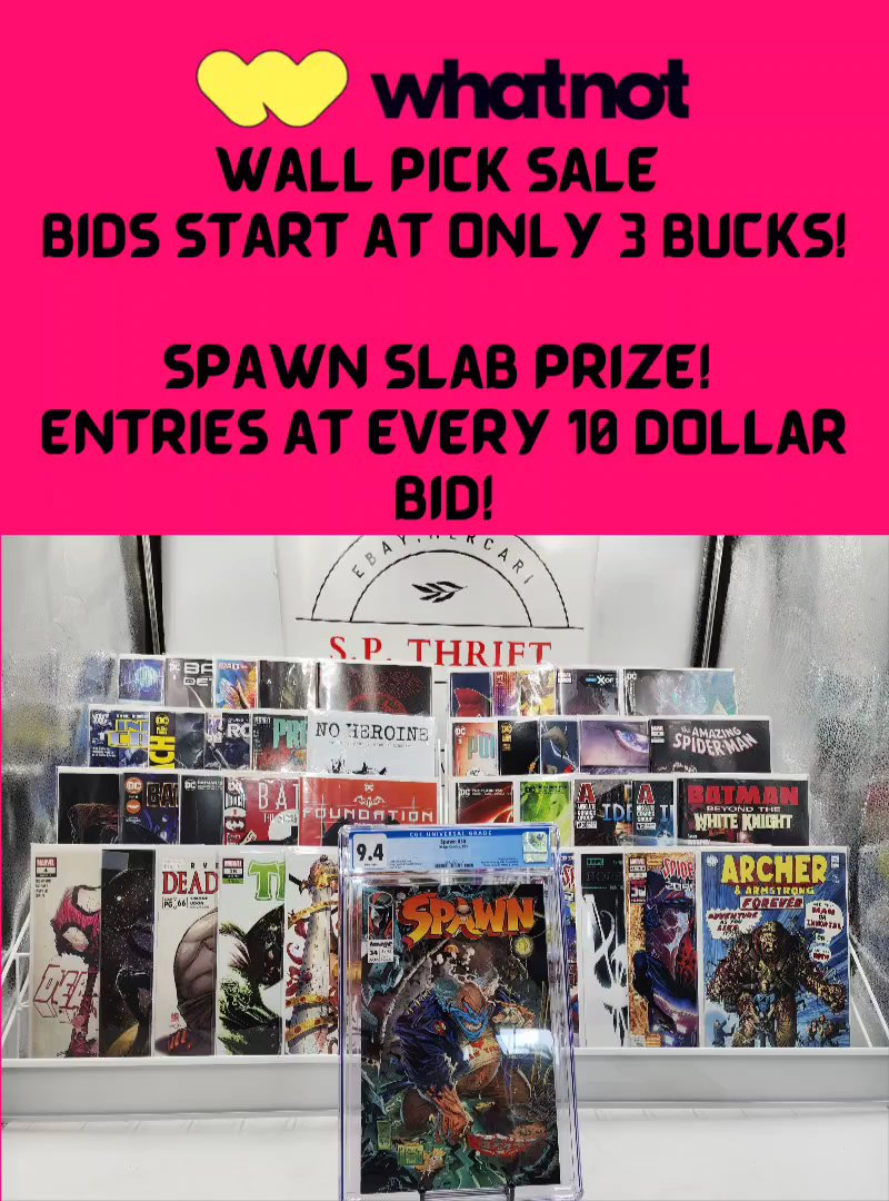 Whatnot   WALL PICK SALE!! SPAWN SLAB CHASE PRIZE!! BIDDING STARTS AT 3