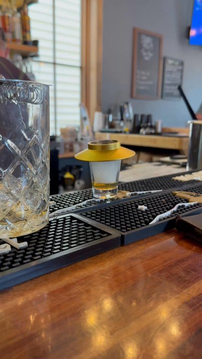 Prospector - Smoking a sample pour - Cocktail Bars Near Me - Breckenridge, Colorado