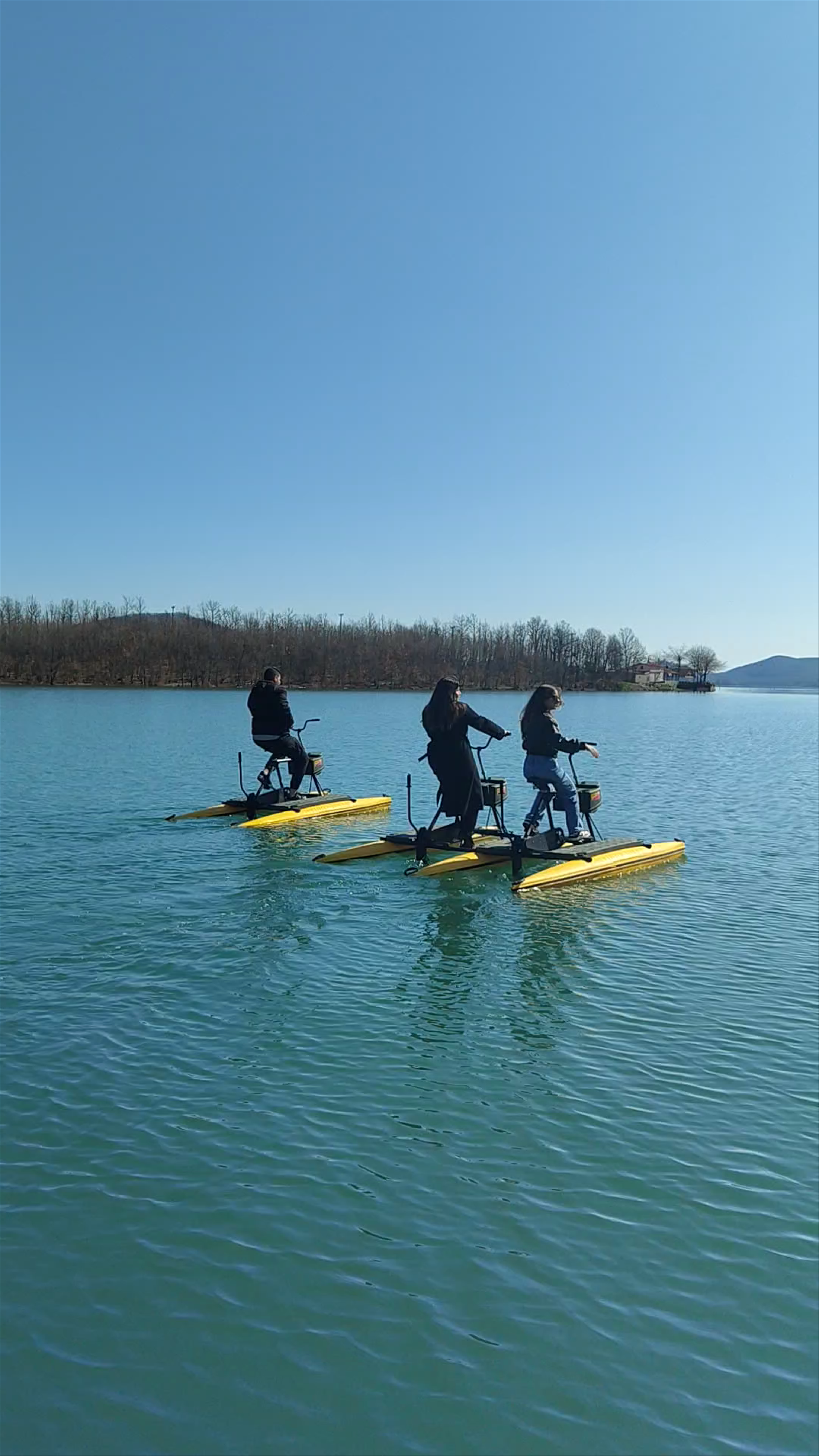Trekking Hellas - Water Biking at Lake Plastiras, Greece