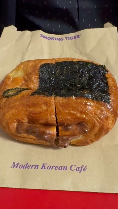 Smoking Tiger Coffee Lab - Jalapeño Musubi Croissant.    I really enjoyed this - Cafes Near Me - Monterey Park, California