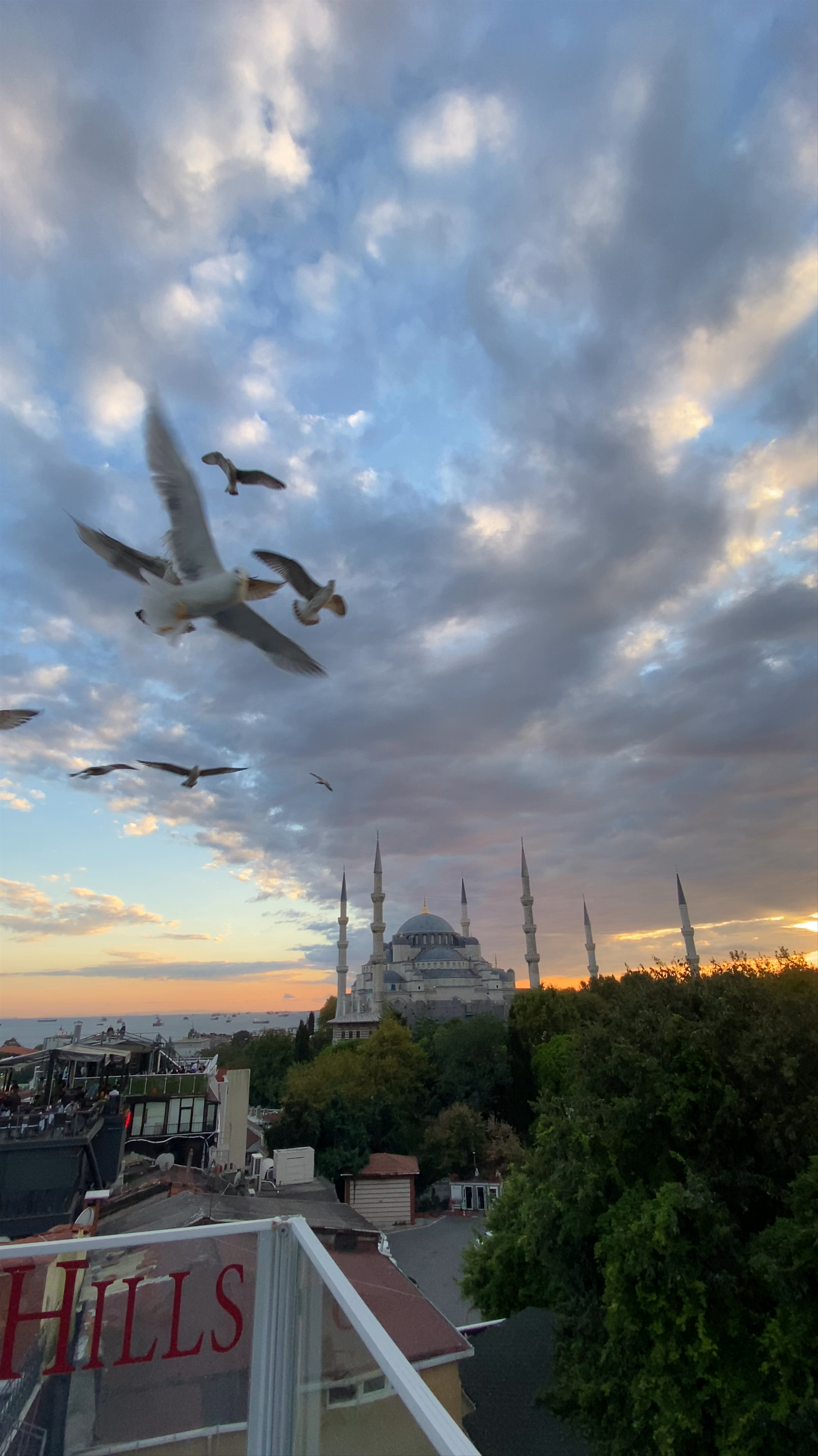Sunset by the Seven Hills Restaurant Overlooking Istanbul's Historic Skyline