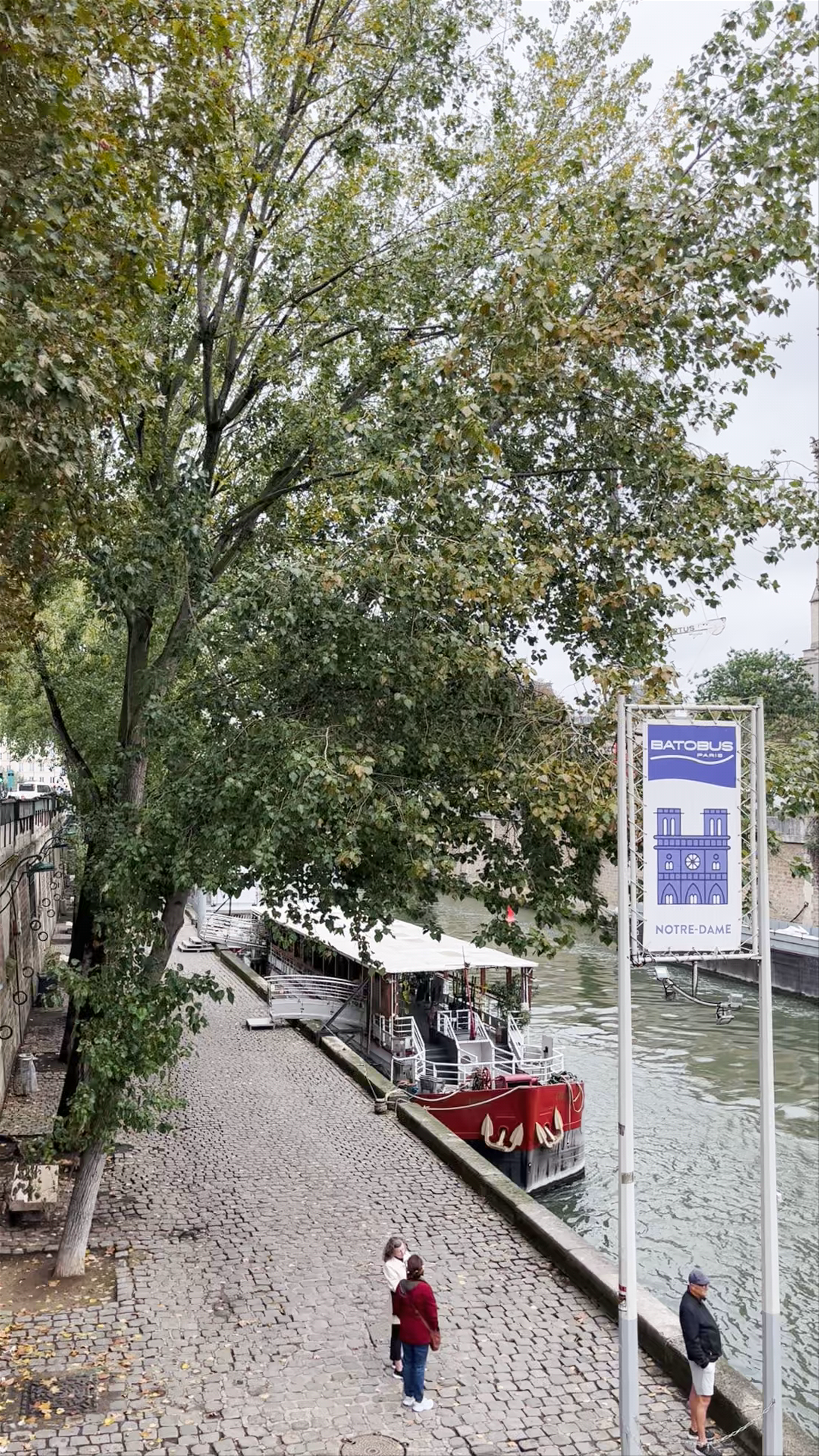 Pont de l'Archevêché: Riverside Serenity and Notre-Dame Views in Paris