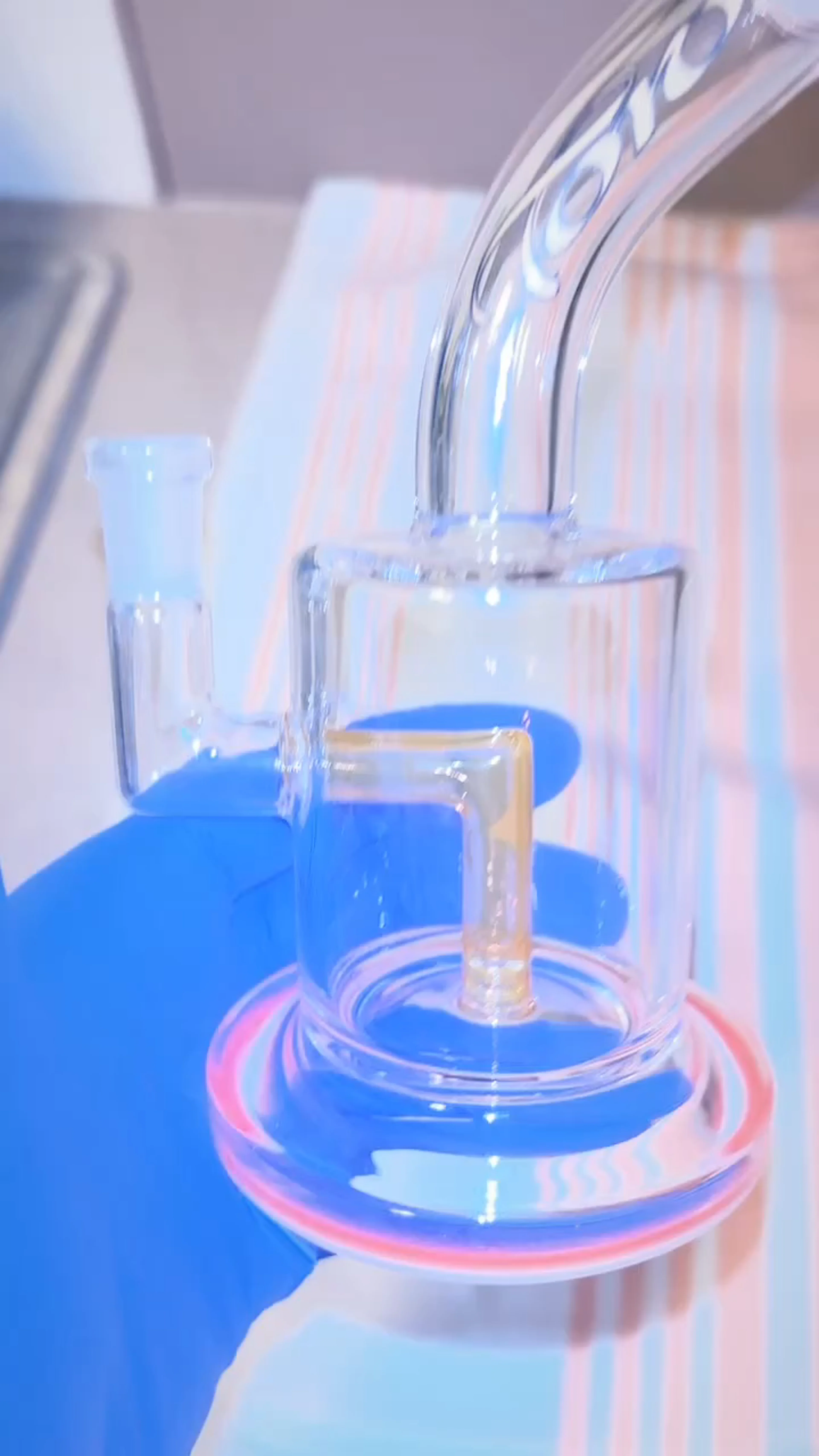 Preview pic of 2025 Bright Orange UV Reactive Toro Macro Dab Rig