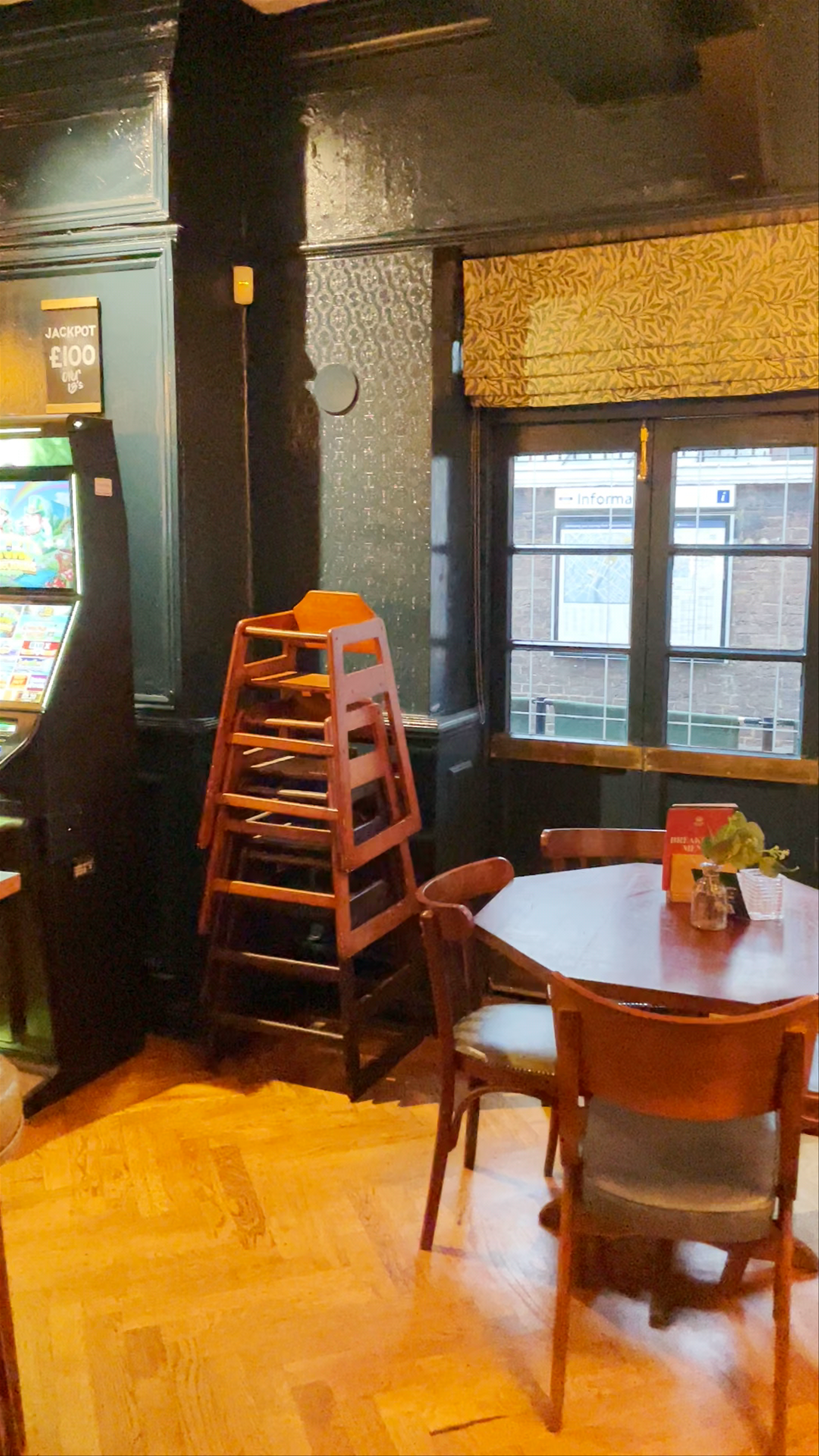 Inside the Cozy Travellers Tavern on Elizabeth Street, London