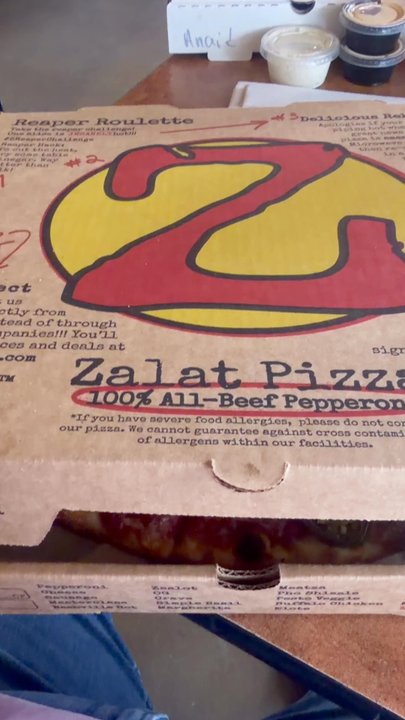 Zalat Pizza - We got the 14" Drunken Masterclass Pizza it was so delicious!! The ingredients tasted fresh, did feel bloated afterwards - Pizza Near Me - Shenandoah, Texas