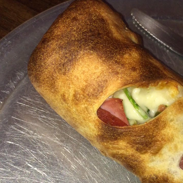 Decent Pizza - Meat lovers Stromboli with spinach and jalapeño. - Pizza Near Me - Tallahassee, Florida