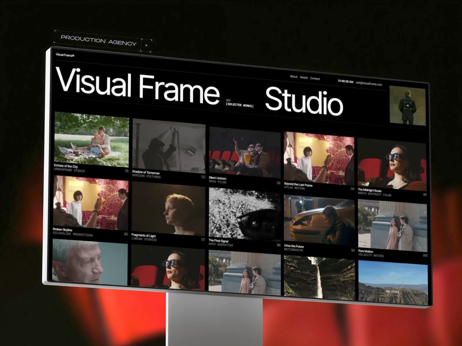 Visual frame: Responsive Portfolio Website Template by Emon — Framer ...