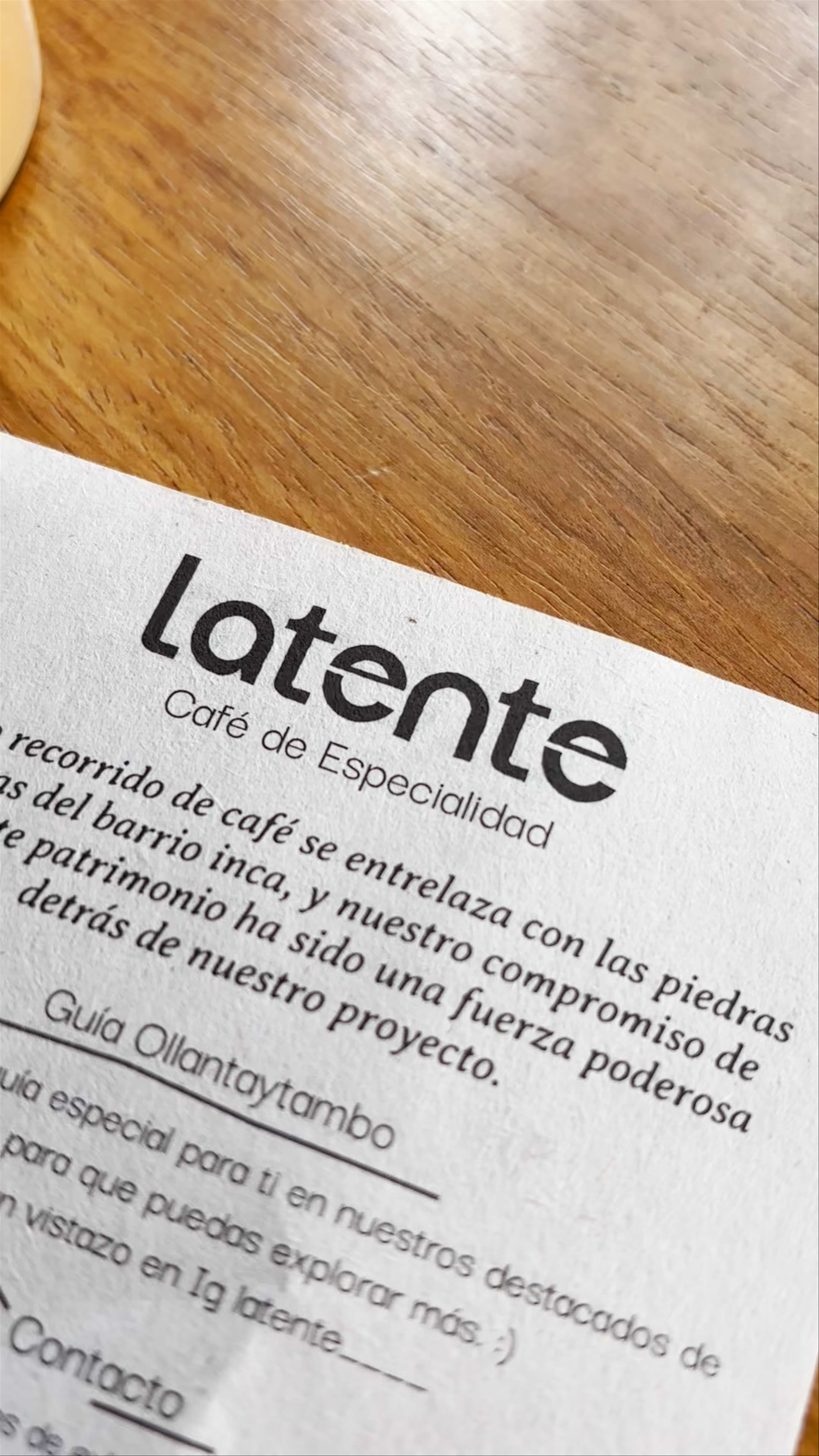 Latente specialty coffee
