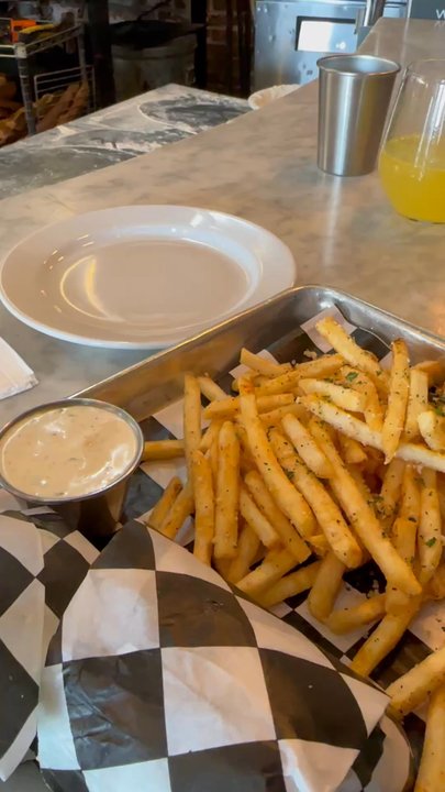 White Pie - Parmesan fries - Pizza Near Me - Denver, Colorado