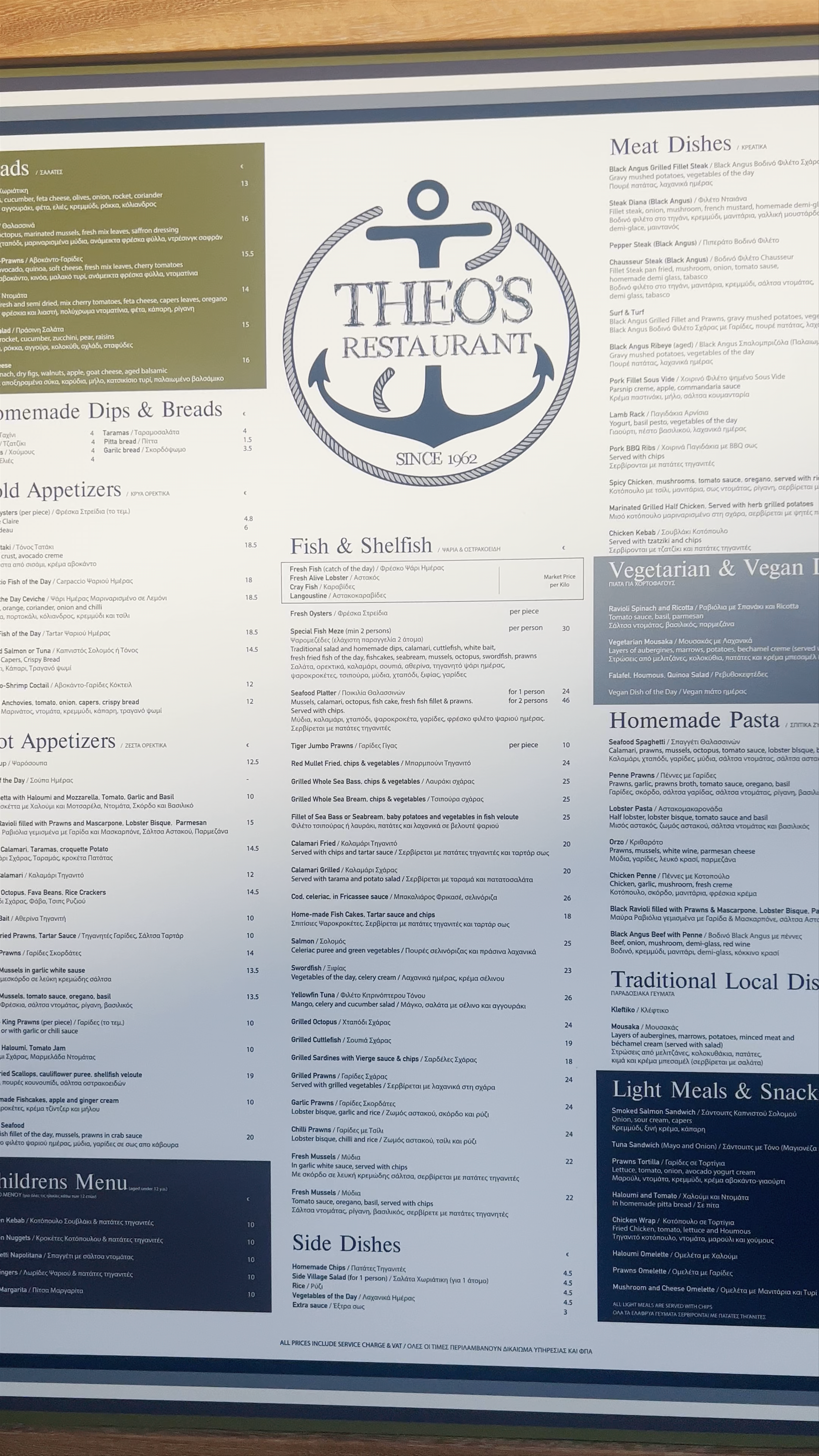 Dining Experience at Theo's Restaurant in Paphos, Cyprus