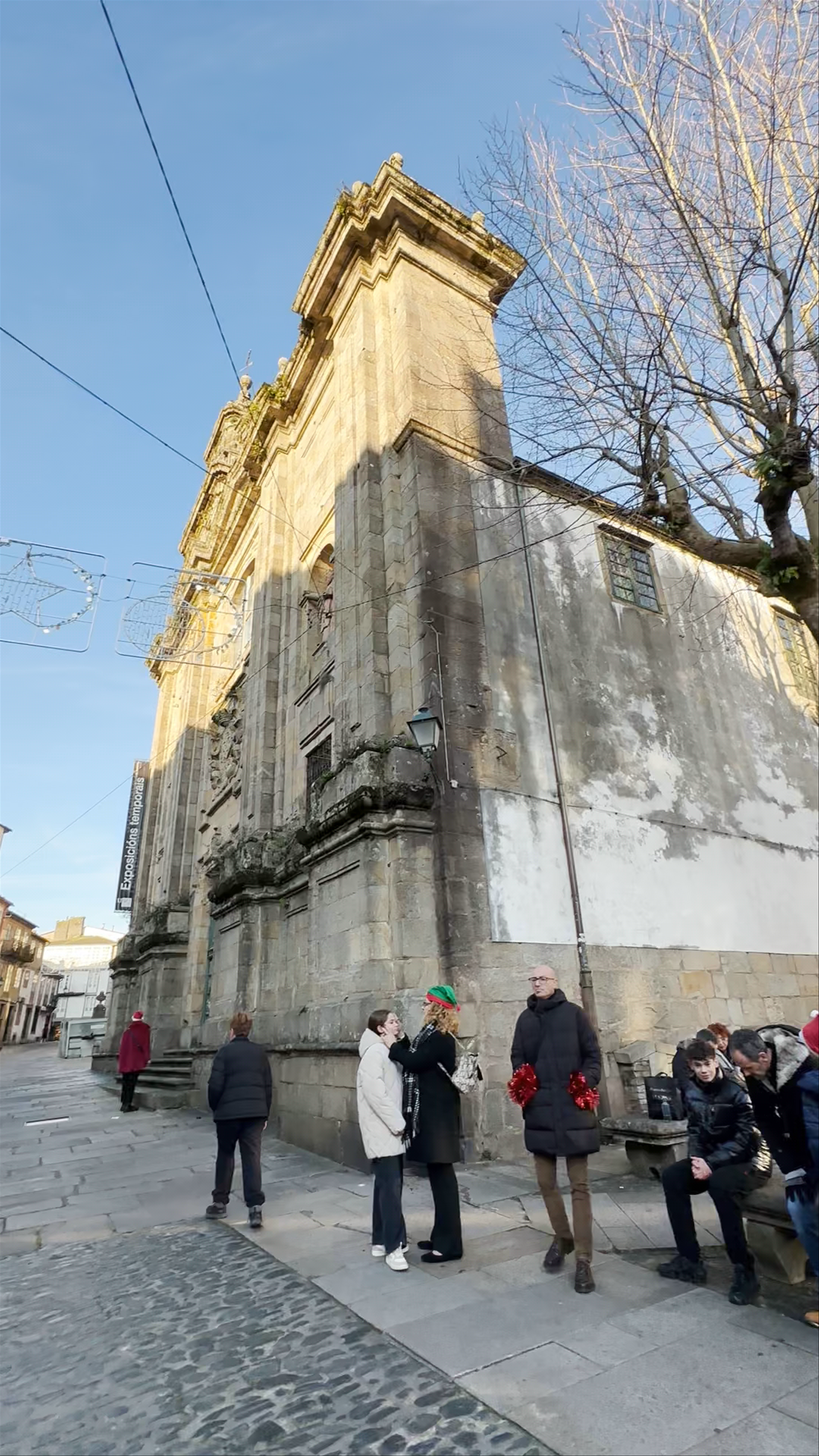 Iglesia de la Compañía in Santiago de Compostela: Historic Baroque Majesty at Sunset