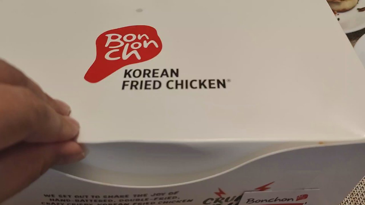 Bonchon Bayside - Opening of the box - Korean Near Me - Bayside, New York
