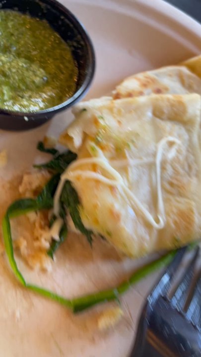 Yellow Cafe - This is the real deal - THE CHICKEN crepe, with pesto! - Coffee & Tea Near Me - Richland, Washington