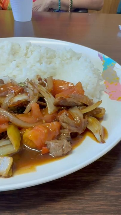 Ross J's Aloha Grill - Beef Tomato! This is SOOOO good. It's my favorite thing on the menu right now - Hawaiian Near Me - Henderson, Nevada