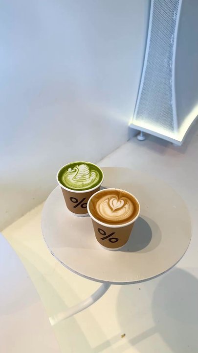 % Arabica - Matcha latte and Kyoto latte - Coffee & Tea Near Me - Whistler, British Columbia