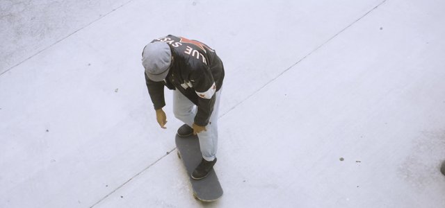Man jumping on a skateboard