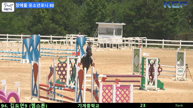 김도연9 (엄지) — 제42회 대통령기 전국승마대회 (생활체육, 유소년) · 장애물 80cm