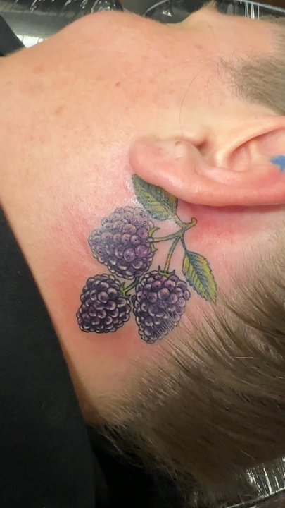 Inkestry - Tattoo of blackberries - Tattoo Near Me - Livermore, California