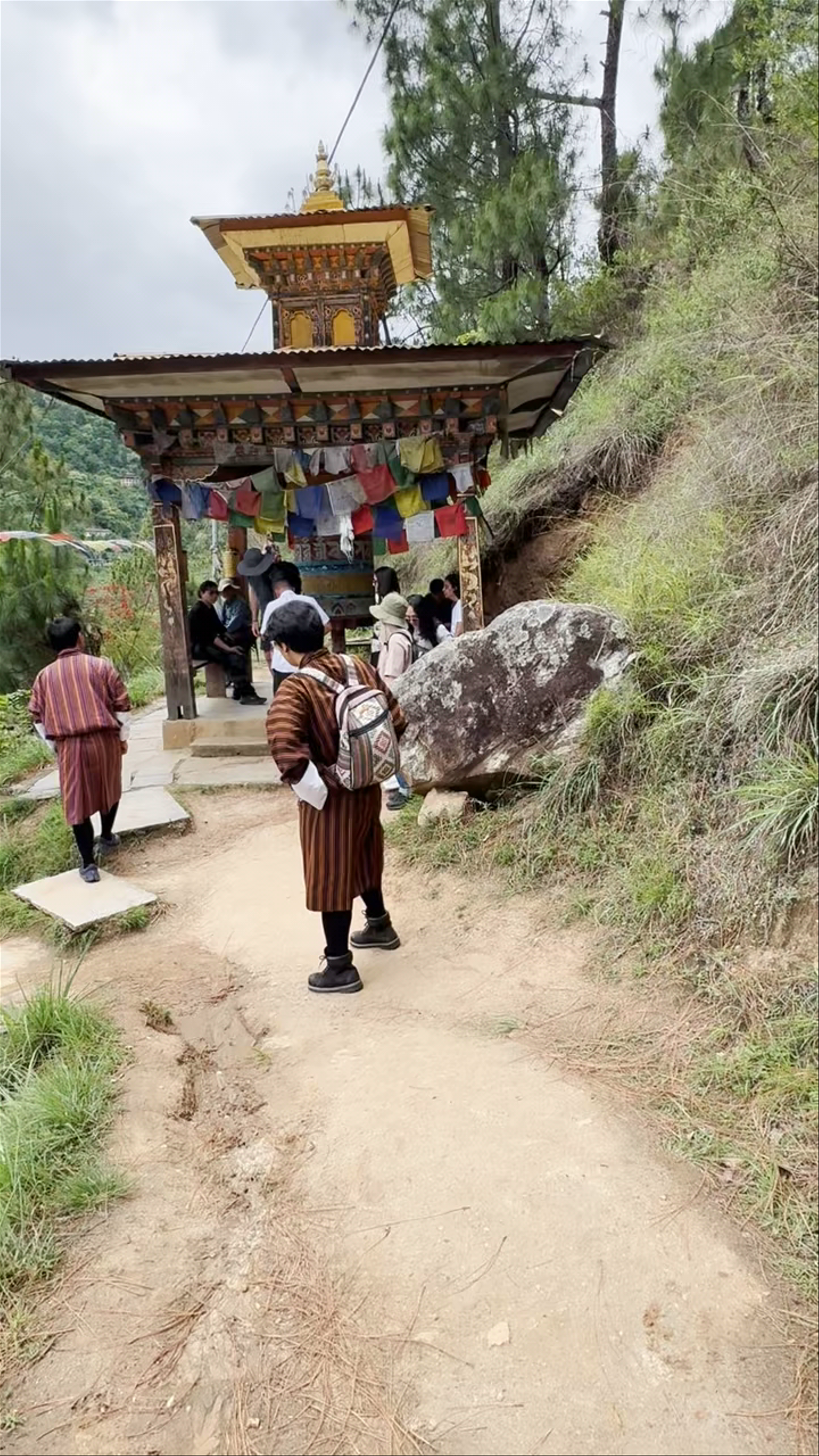 Serene Spiritual Journey at Khamsum Nyenzergang Chorten, Bhutan
