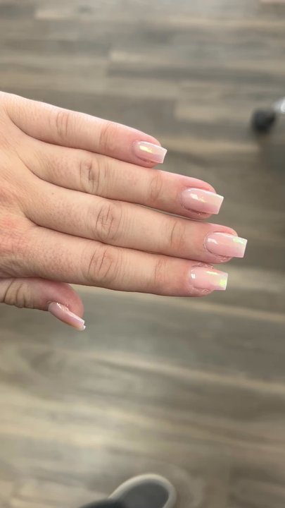 Diamond Nails - Chrome tip nails.. - Nail Salons Near Me - Carson City, Nevada