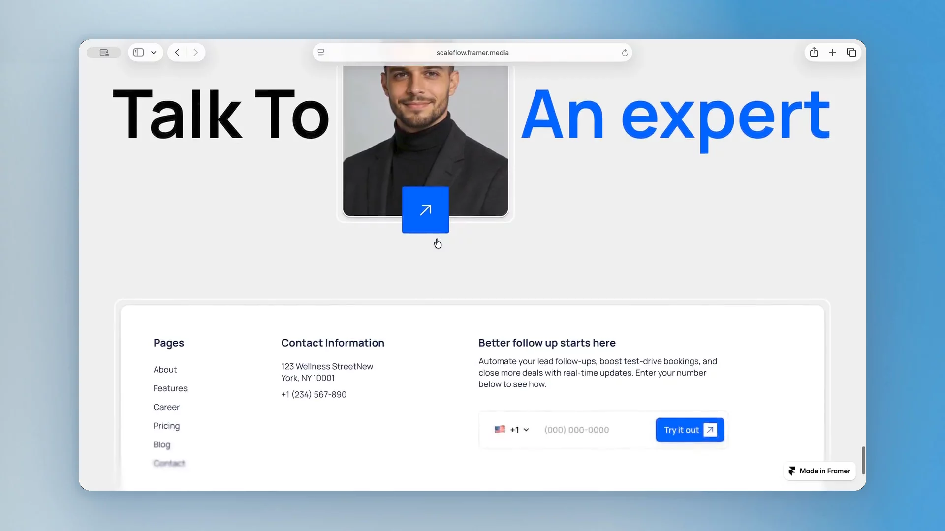 Scroll-through of ScaleFlow SaaS a B2B SaaS template I shipped this week.14 pages: CMS blog with post template, pricing comparison table, career page, full style guide.Structured around the buyer's decision sequence rather than section variety, so there's less to delete after remixing.