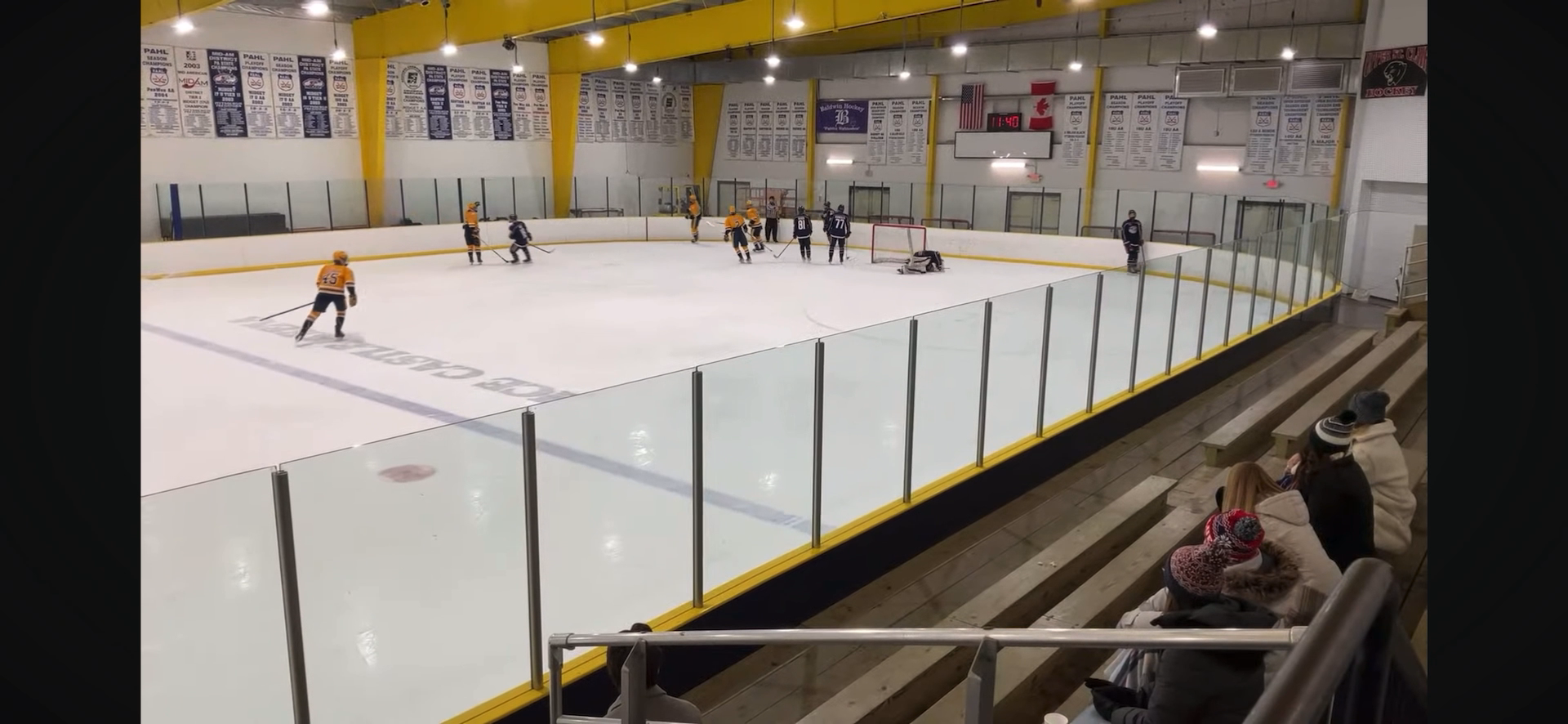 Forecheck puck protection breakaway goal