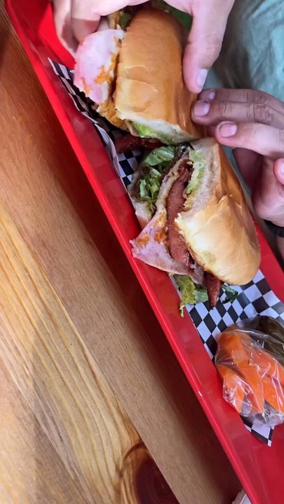 Que Tortas - One of their tortas, can't remember the exact name. - Mexican Near Me - San Antonio, Texas
