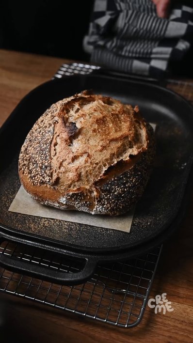 Rye Sourdough Bread with Seeds