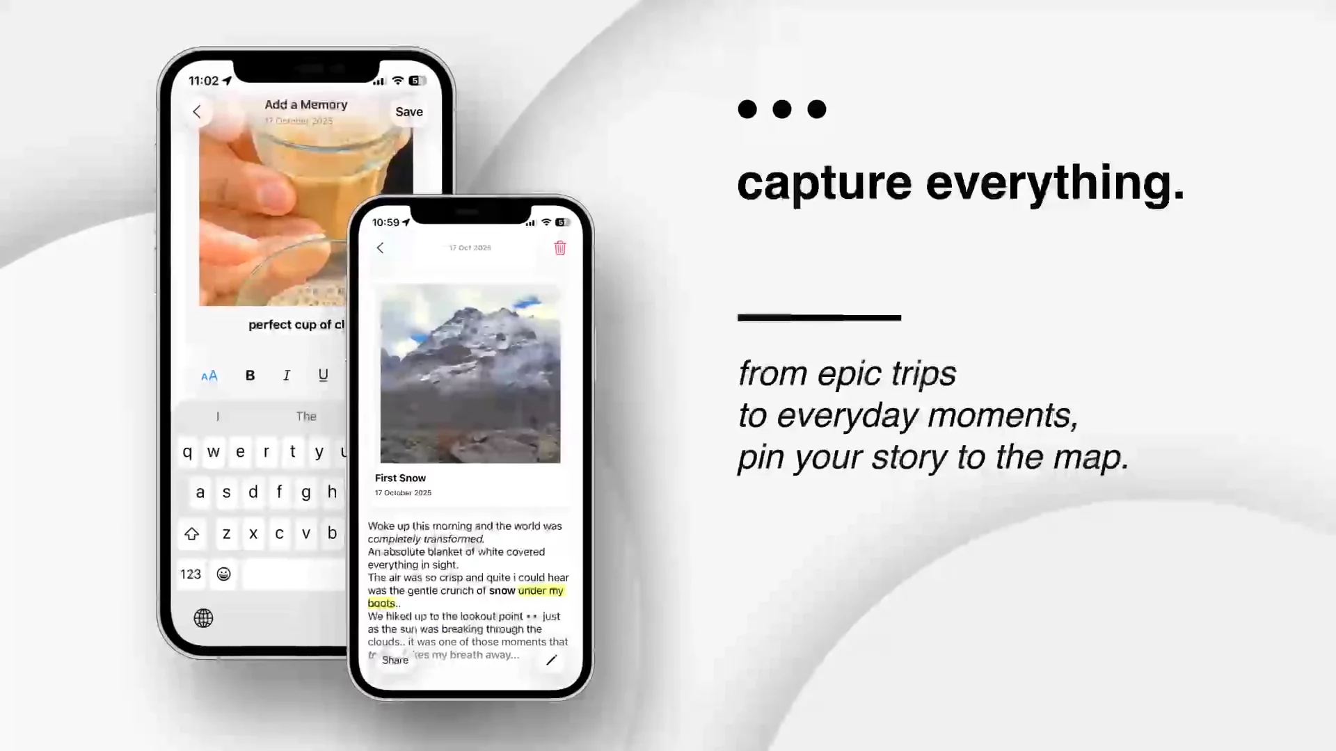 Mapora - Map Journaling App image 1