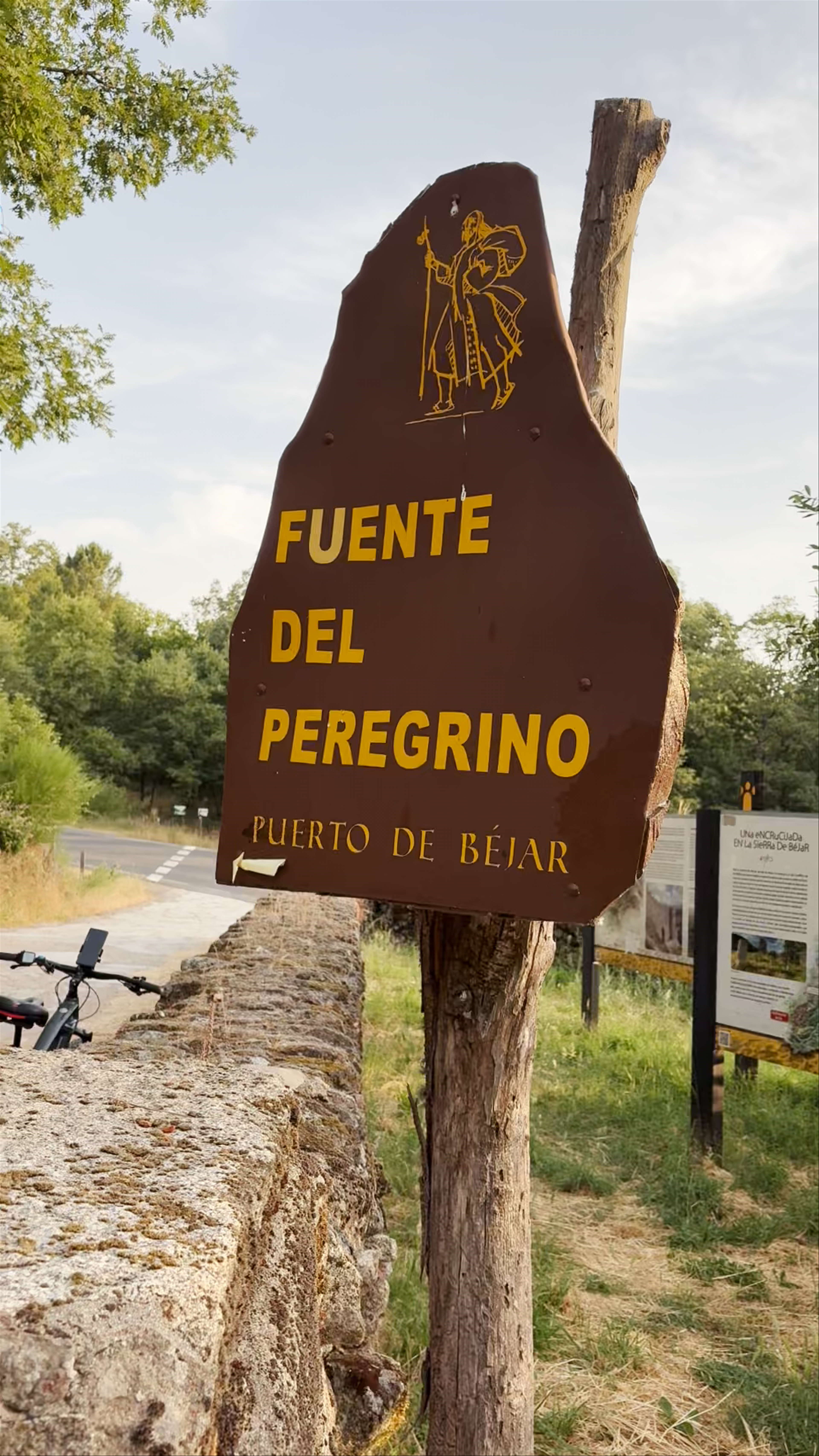 Merendero de Puerto de Béjar en plena calzada romana de la Vía de Plata