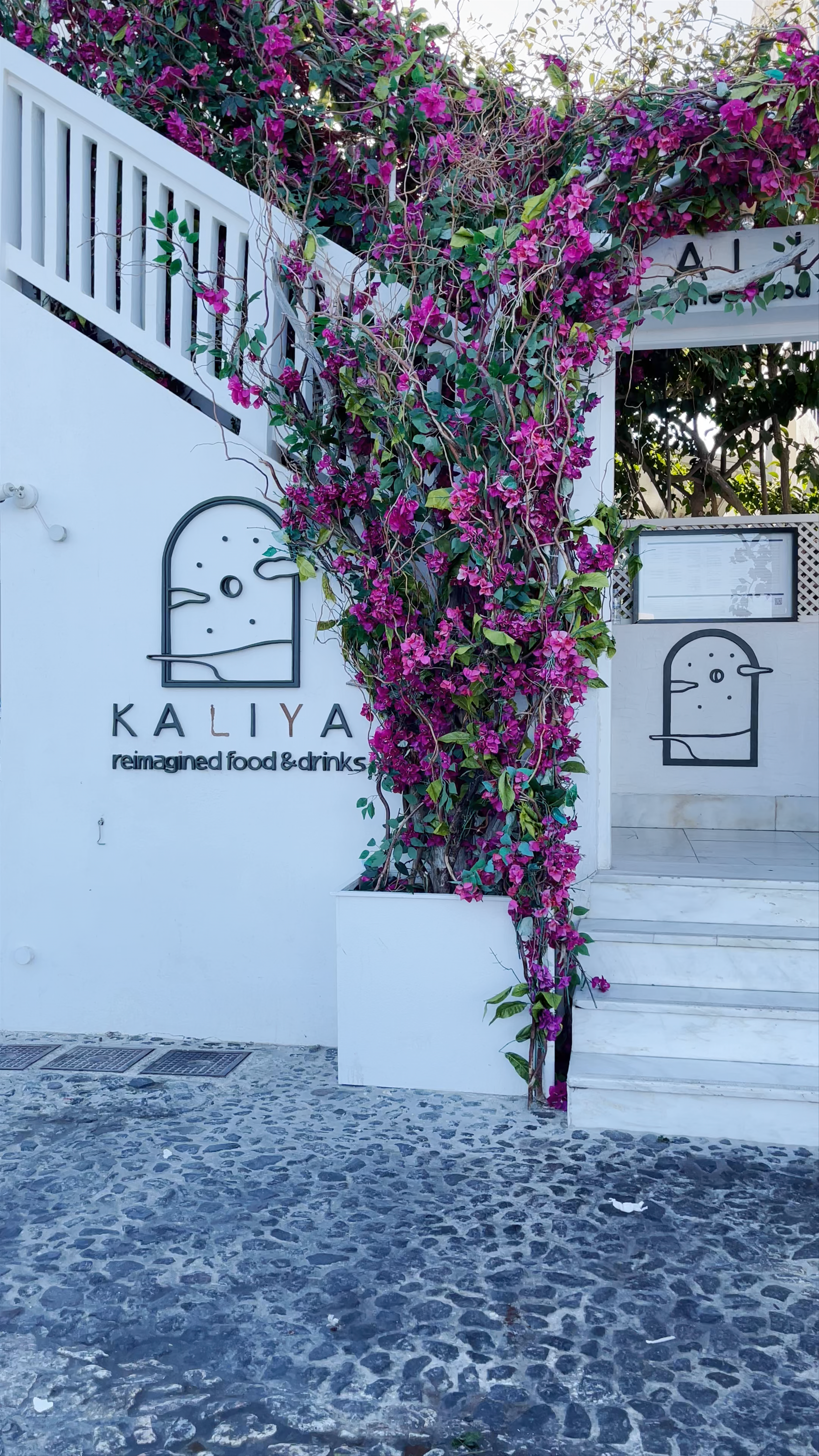 Kaliya Reimagined Food & Drinks: A Floral Santorini Experience