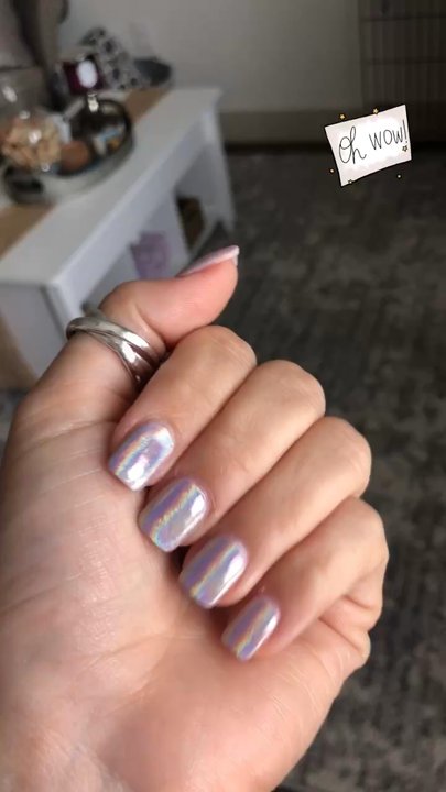 Bellagio Nails Bar - Holographic nails ftw by henry - Nail Salons Near Me - Plano, Texas