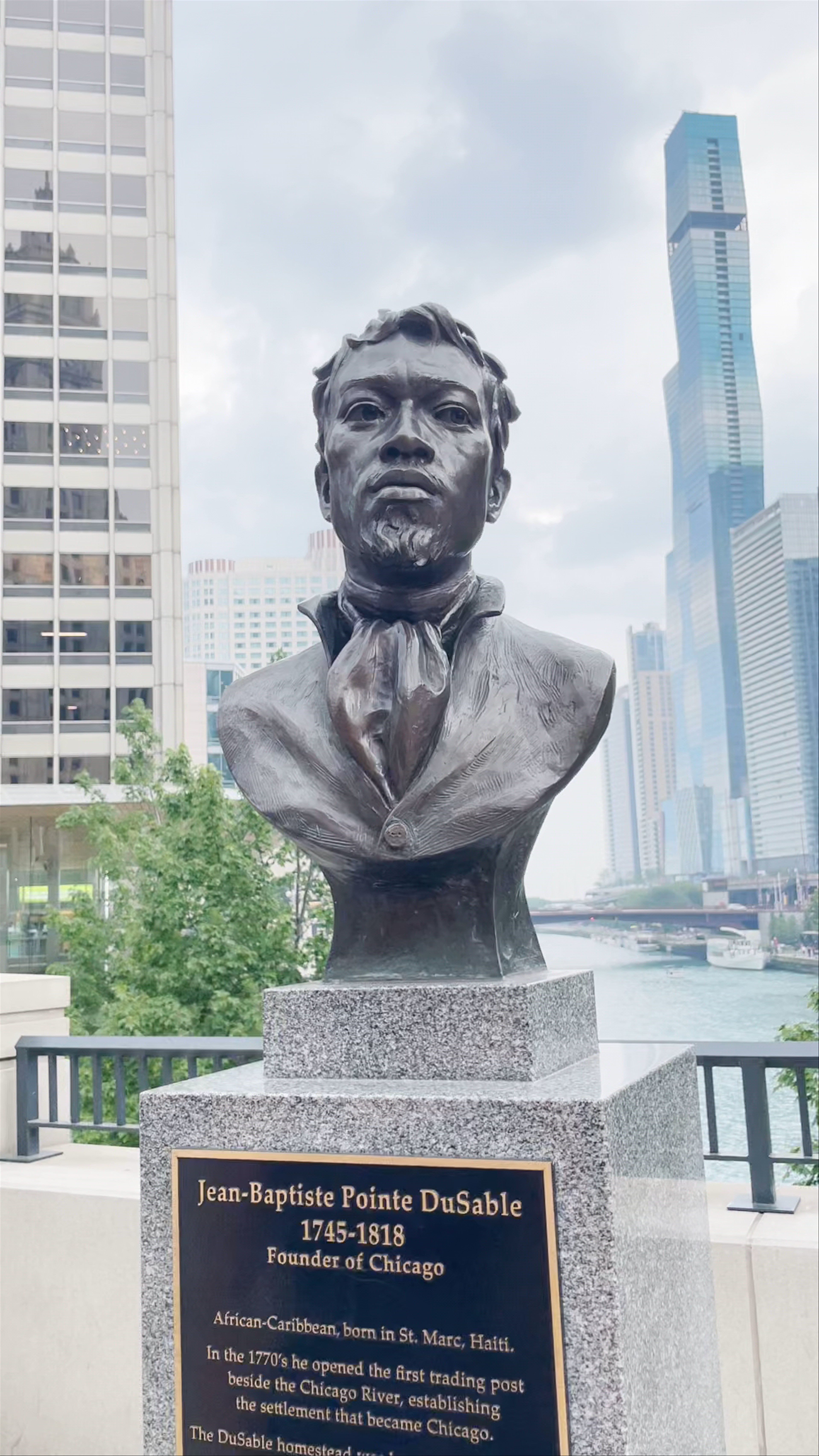 Jean Baptiste Pointe DuSable Statue