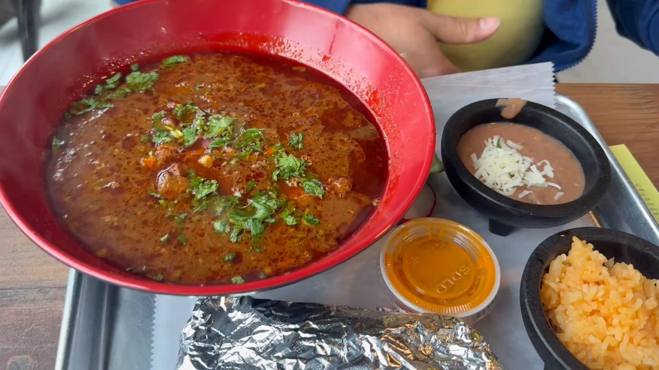Birria Spot - Birria bowl with refried beans and Mexican rice - Asian Fusion Near Me - Savannah, Georgia