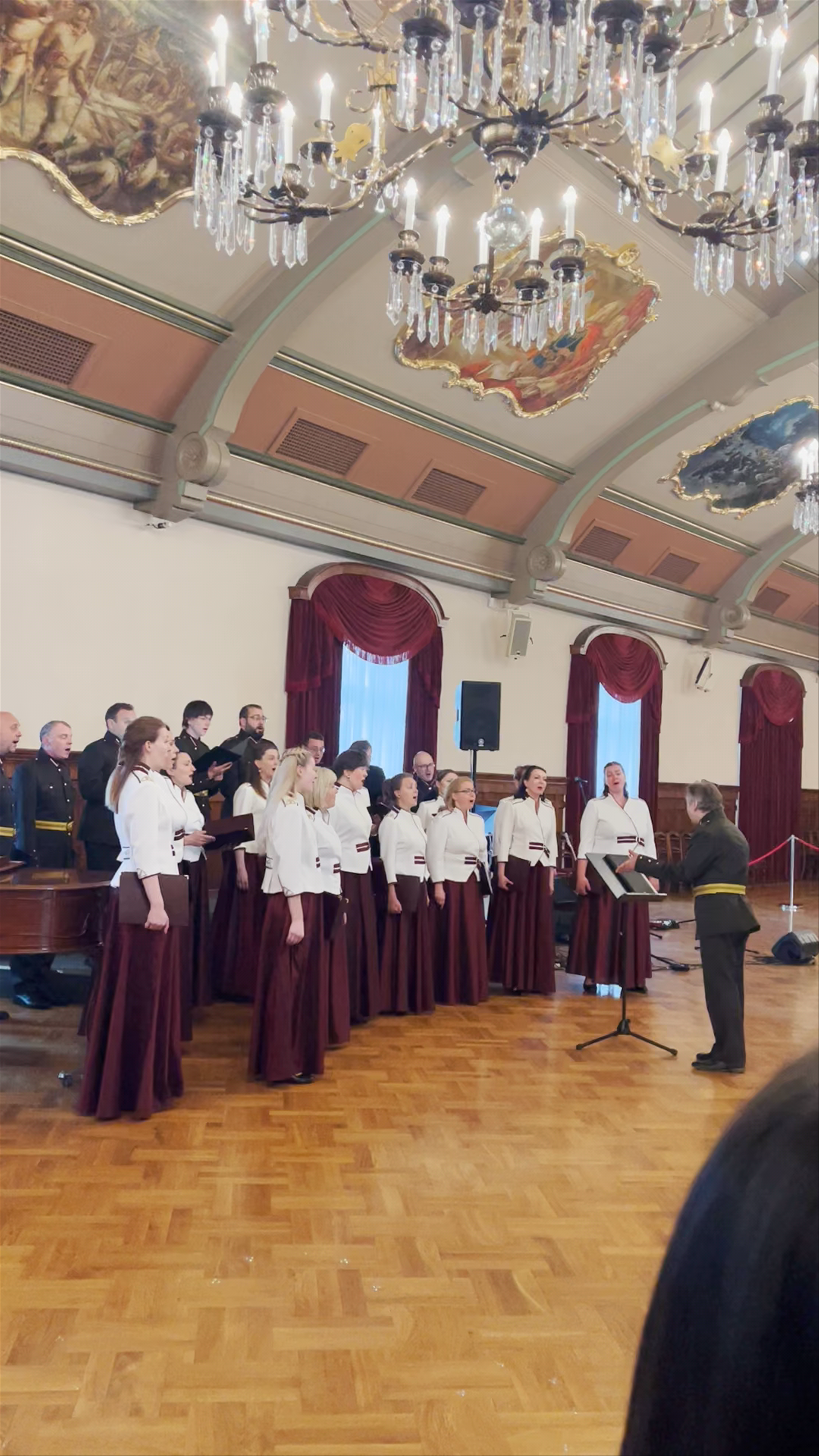 Choral Performance at Riga Castle: A Historic Musical Experience