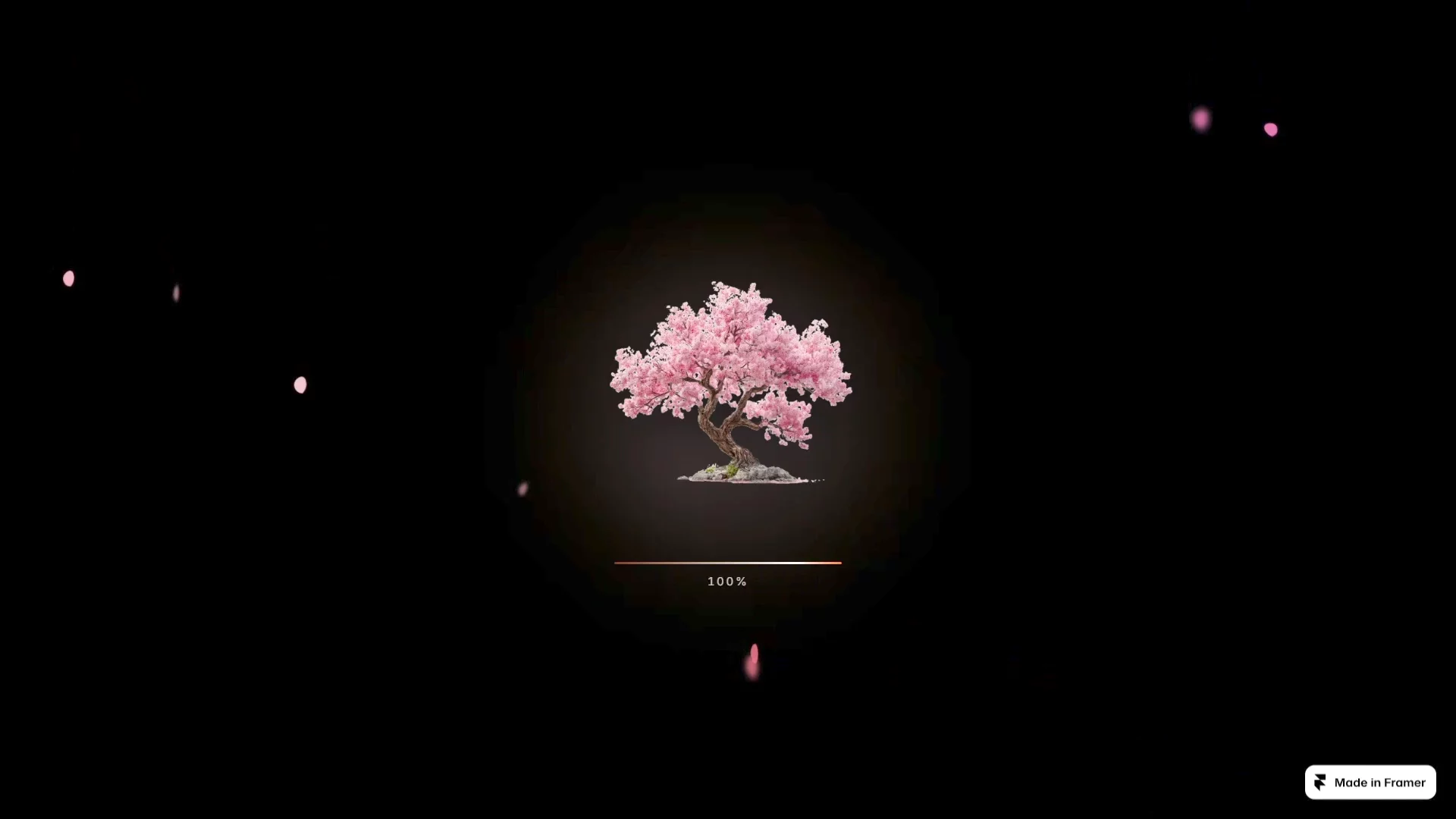 New sakura tree preloader🌸