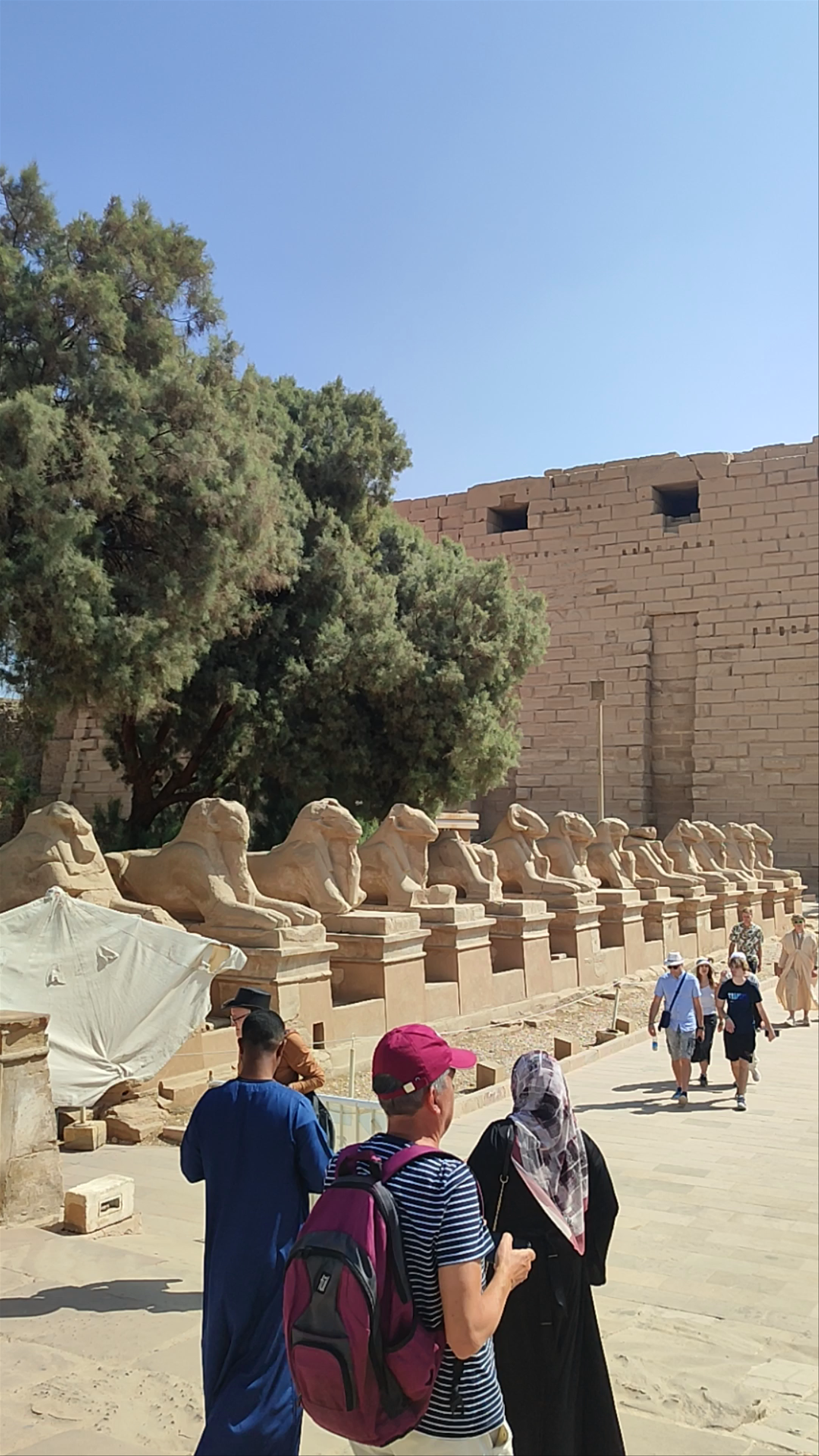 First Pylon at Karnak Temple, Luxor: Gateway to Ancient Egypt