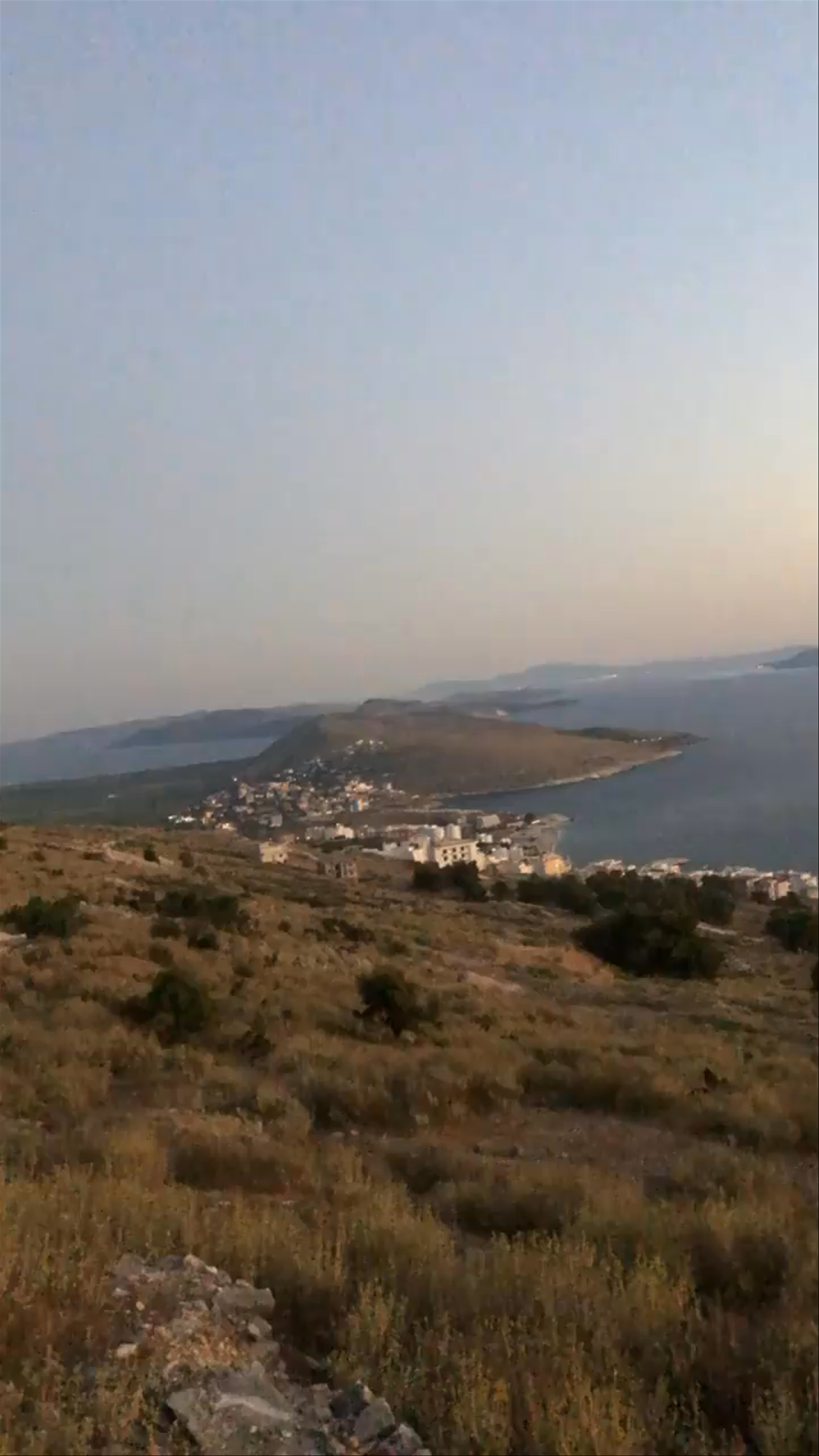 Lekursi Castle Sunset Views Over Sarandë, Albania