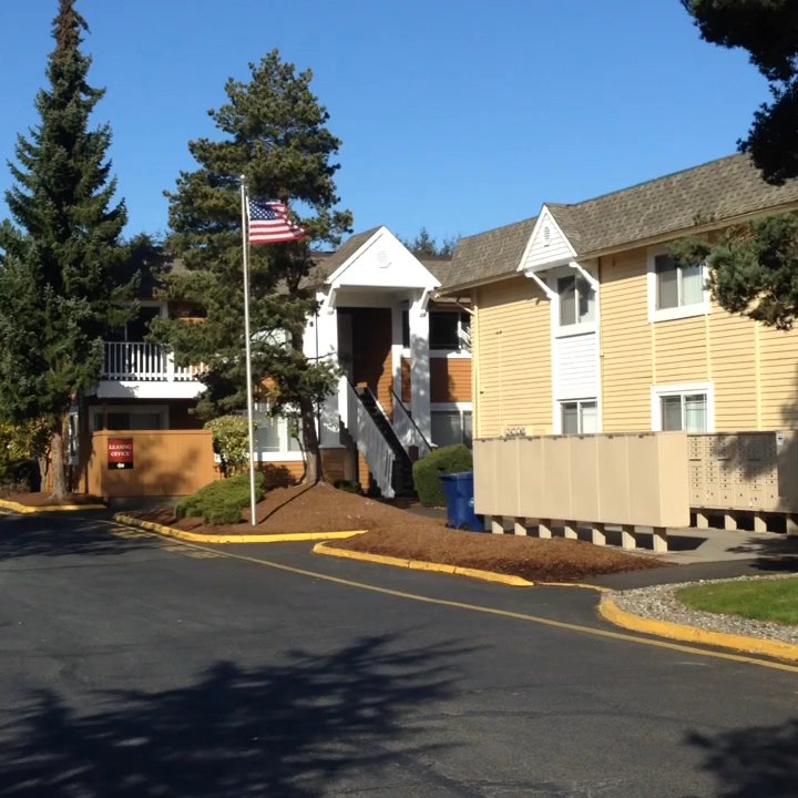 Whispering Cedars - U.S. Flag - Apartments Near Me - Lynnwood, Washington