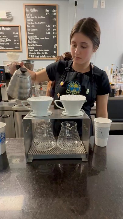 Grand Strand Coffee - Never had coffee prepared this way. Was so fun to watch - Coffee & Tea Near Me - Myrtle Beach, South Carolina