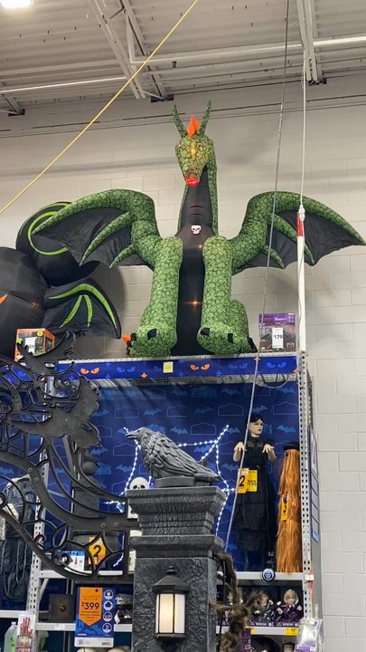 Lowe's Home Improvement - Halloween Decoration - Cute Dragon - Home Decor Near Me - Elk Grove, California