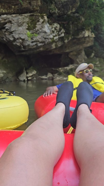 Wild Bear Tubing - Water shoes are a must for your trip downstream. Don't want to hurt those lil tootsies! - Rafting/Kayaking Near Me - Sevierville, Tennessee
